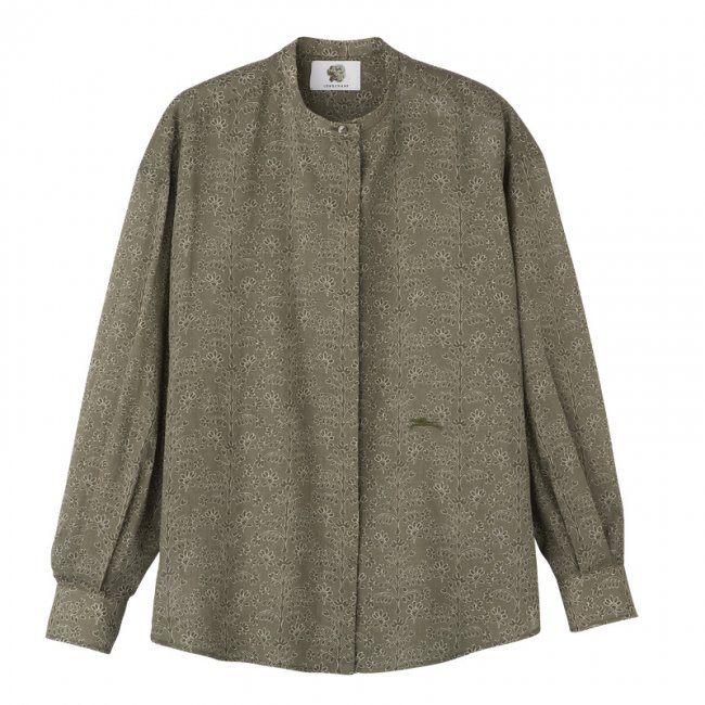 Longchamp Women's Shirt Laurel - Printed veil | Laurel