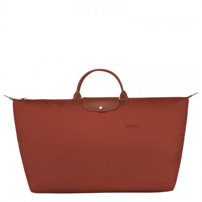 Longchamp Women's Le Pliage Green XL Travel bag Chestnut - Recycled canvas | Chestnut