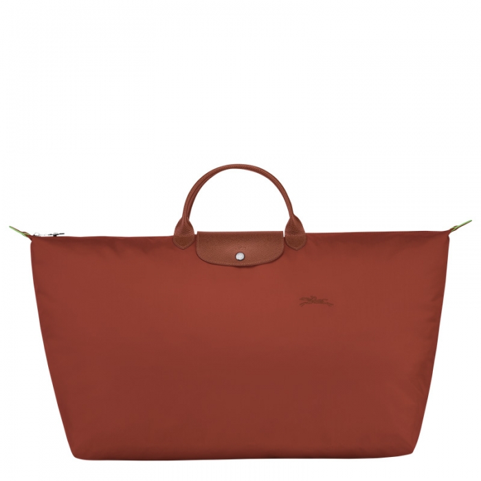 Longchamp Women's Le Pliage Green XL Travel bag Chestnut - Recycled canvas | Chestnut