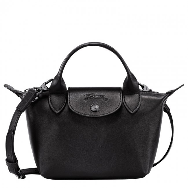 Longchamp Women's Le Pliage Xtra XS Handbag Black - Leather | Black