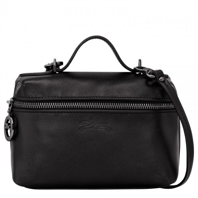 Longchamp Women's Le Pliage Xtra XS Vanity Black - Leather | Black