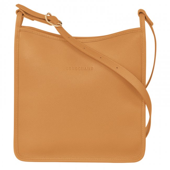 Longchamp Women's Le Foulonné M Crossbody bag Walnut - Leather | Walnut