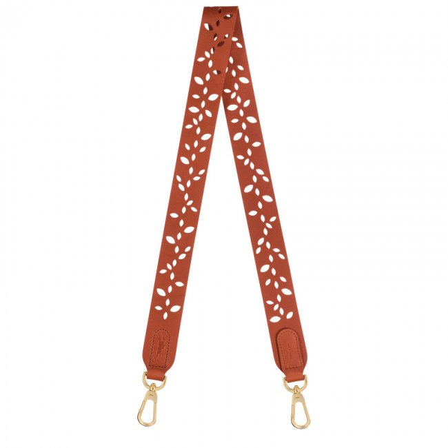 Longchamp Women's Végétal Shoulder strap Bark - Leather | Bark