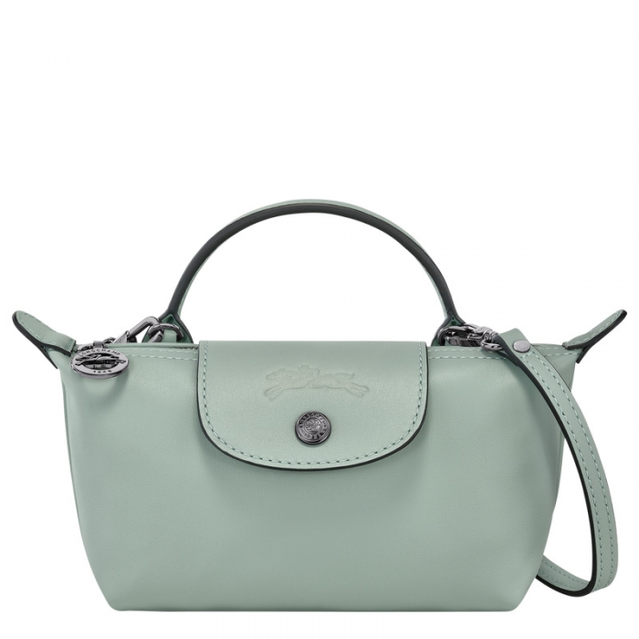 Longchamp Women's Le Pliage Xtra XS Pouch Vervain - Leather | Vervain