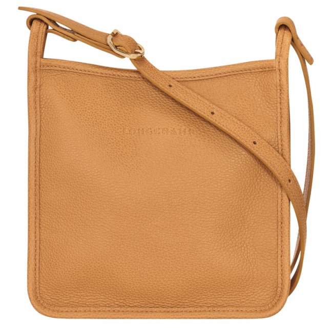 Longchamp Women's Le Foulonné S Crossbody bag Walnut - Leather | Walnut
