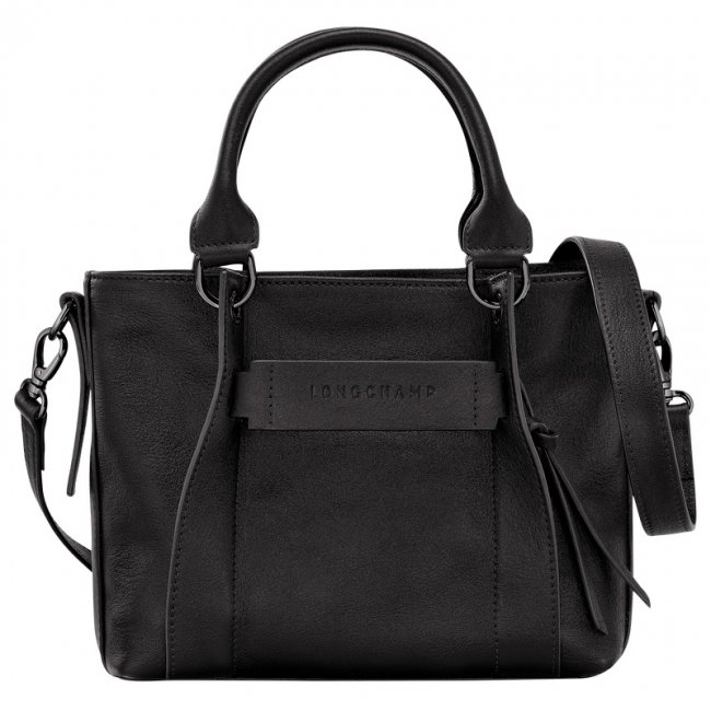 Longchamp Women's 3D S Handbag Black - Leather | Black