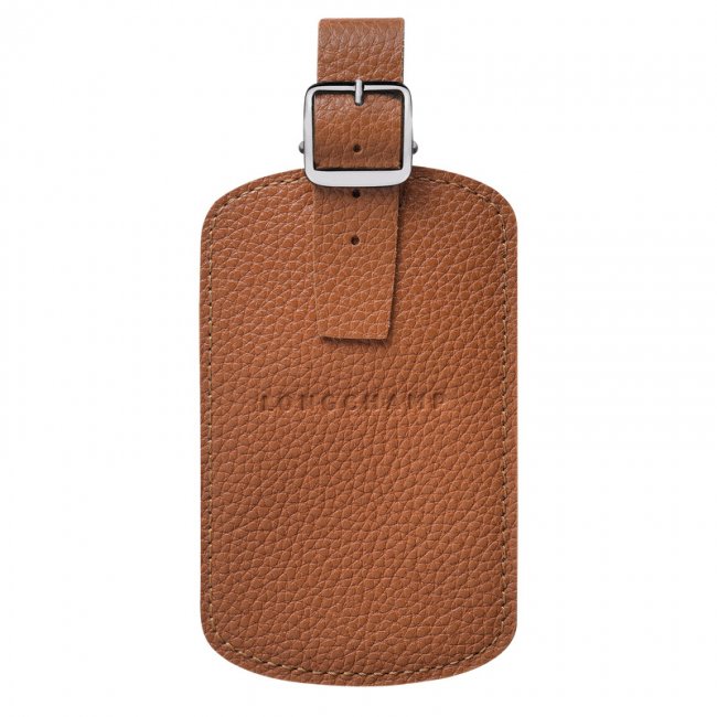 Longchamp Women's Le Foulonné Luggage tag Caramel - Leather | Caramel