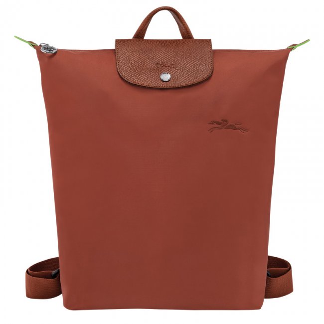 Longchamp Men's Le Pliage Green M Backpack Chestnut - Canvas | Chestnut