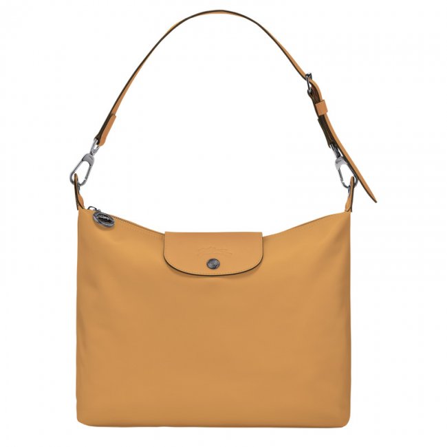 Longchamp Women's Le Pliage Xtra M Hobo bag Honey - Leather | Honey