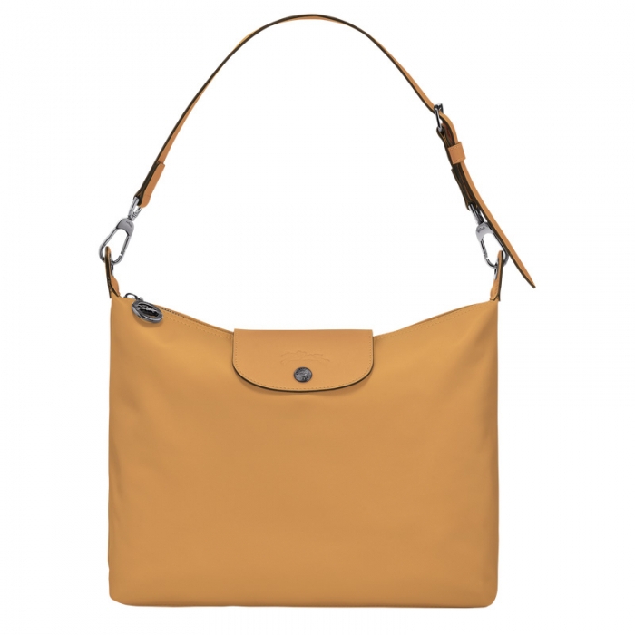 Longchamp Women's Le Pliage Xtra M Hobo bag Honey - Leather | Honey