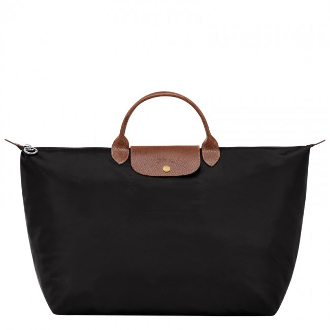 Longchamp Women's Le Pliage Original L Travel bag Black - Recycled canvas | Black