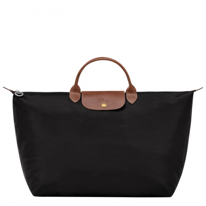 Longchamp Women's Le Pliage Original L Travel bag Black - Recycled canvas | Black