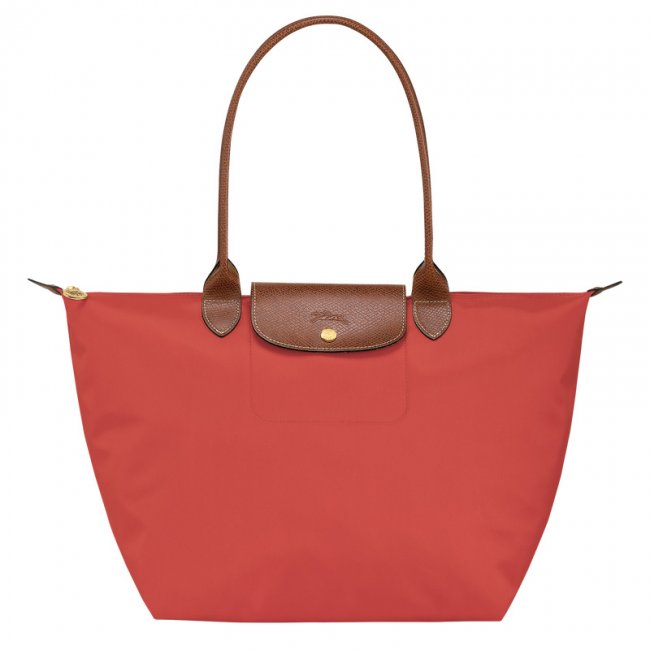 Longchamp Women's Le Pliage Original L Tote bag Tomato - Recycled canvas | Tomato