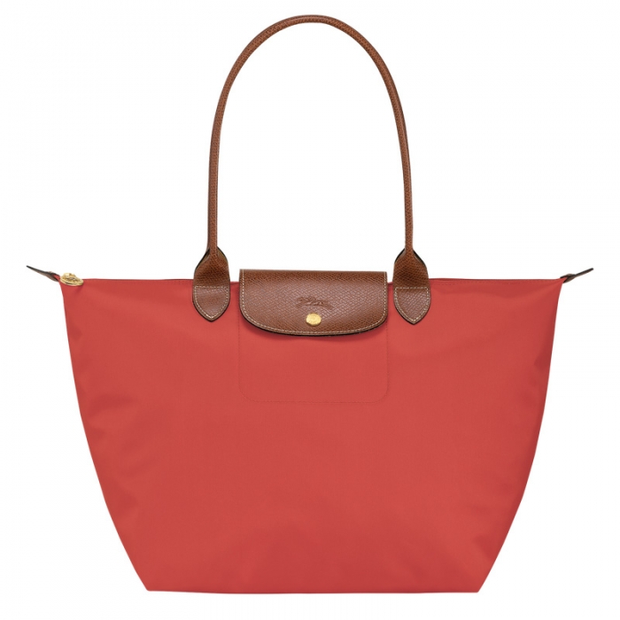 Longchamp Women's Le Pliage Original L Tote bag Tomato - Recycled canvas | Tomato