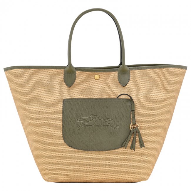 Longchamp Women's Le Pliage Collection L Basket bag Artichoke - Canvas | Artichoke