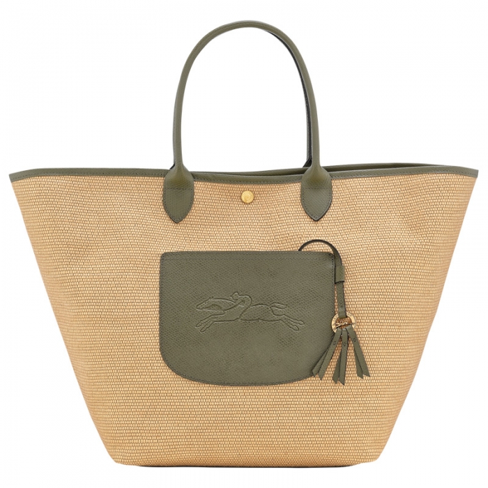 Longchamp Women's Le Pliage Collection L Basket bag Artichoke - Canvas | Artichoke