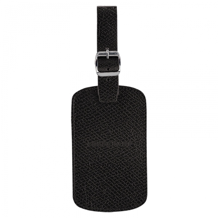 Longchamp Women's Boxford Luggage tag Black - Leather | Black