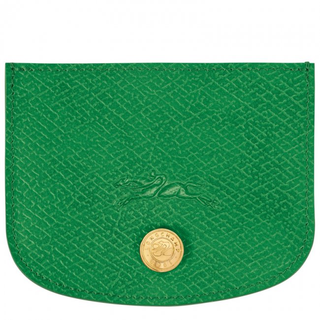 Longchamp Women's Épure Card holder Green - Leather | Green