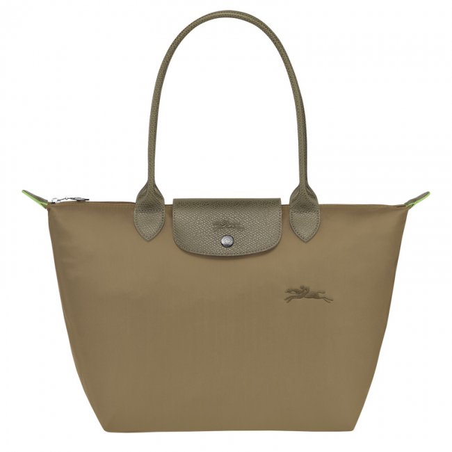 Longchamp Women's Le Pliage Green M Tote bag Artichoke - Recycled canvas | Artichoke