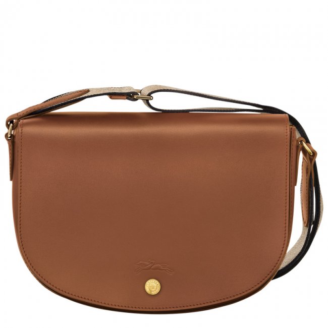 Longchamp Women's Épure M Crossbody bag Cognac - Leather | Cognac