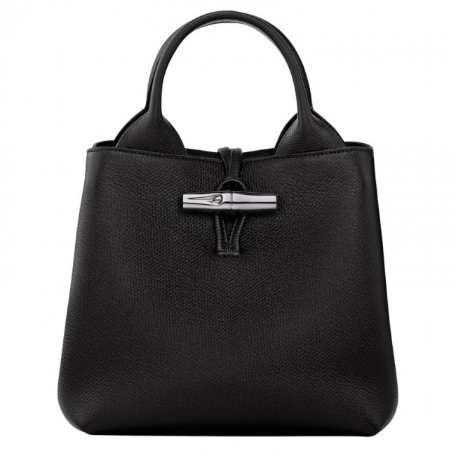 Longchamp Women's Le Roseau S Handbag Black - Leather | Black
