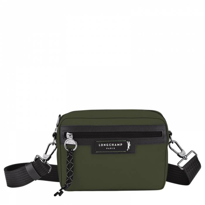 Longchamp Men's Le Pliage Energy S Camera bag Khaki - Recycled canvas | Khaki