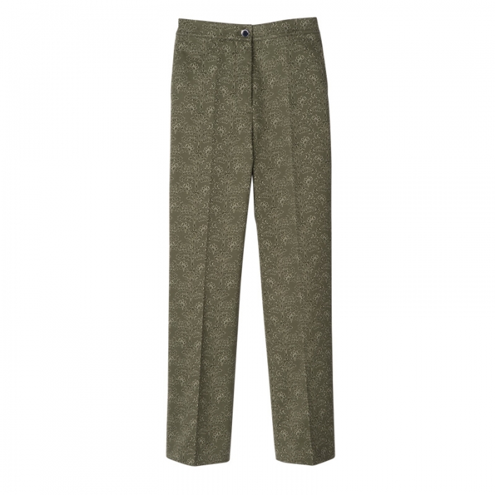 Longchamp Women's Trousers Laurel - Printed gabardine | Laurel