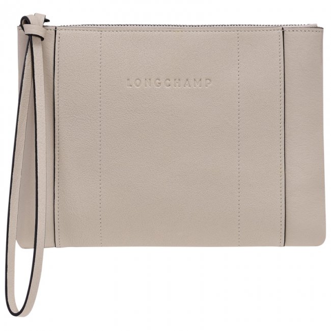 Longchamp Women's 3D Pouch Clay - Leather | Clay