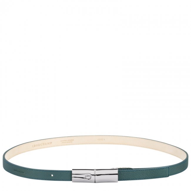 Longchamp Women's Le Roseau Ladies' belt Cedar - Leather | Cedar