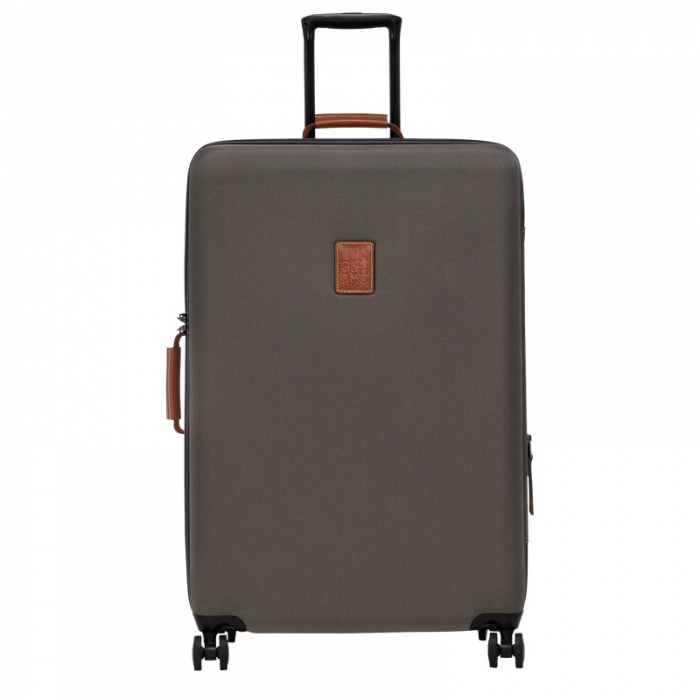 Longchamp Women's Boxford XL Suitcase Brown - Recycled canvas | Brown
