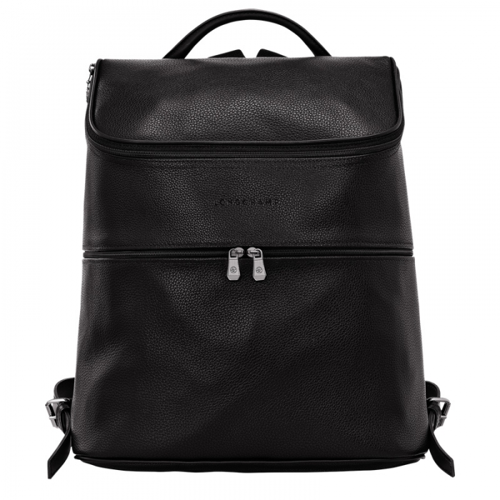 Longchamp Men's Le Foulonné Backpack Black - Leather | Black
