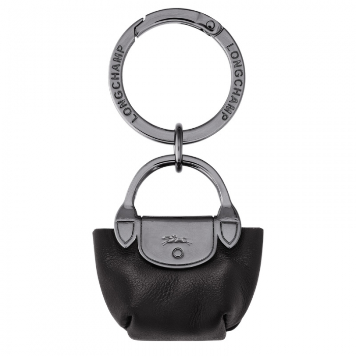 Longchamp Men's Le Pliage Xtra Key ring Black - Leather | Black