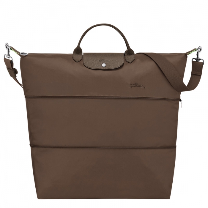 Longchamp Women's Le Pliage Green Travel bag expandable Terra - Recycled canvas | Terra