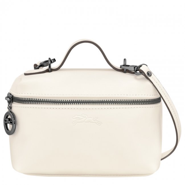 Longchamp Women's Le Pliage Xtra XS Vanity Ecru - Leather | Ecru