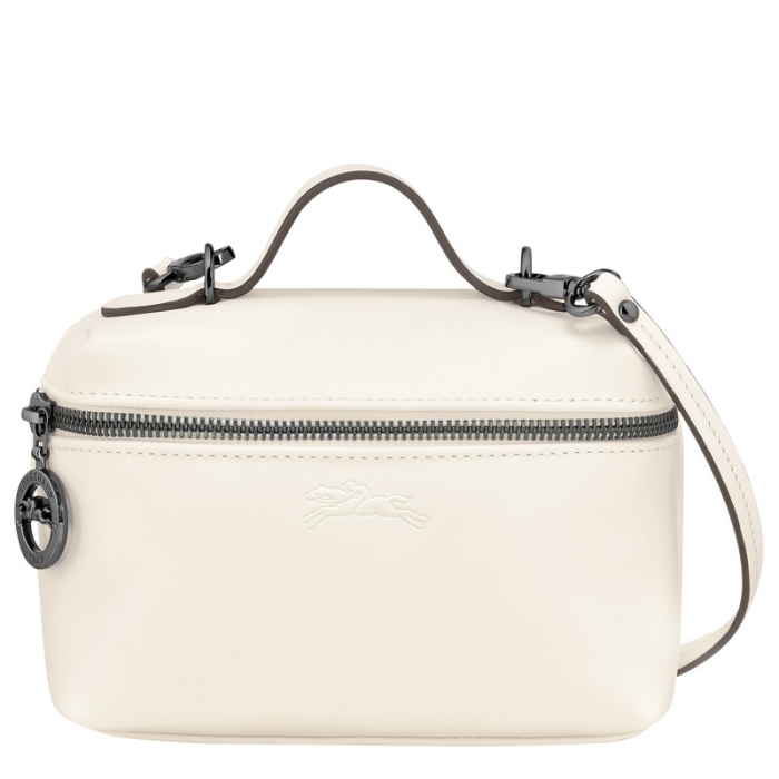 Longchamp Women's Le Pliage Xtra XS Vanity Ecru - Leather | Ecru