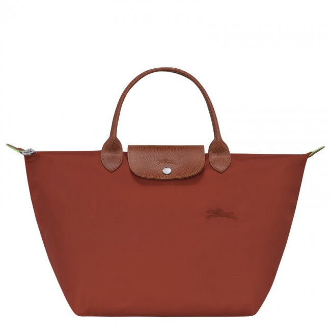 Longchamp Women's Le Pliage Green M Handbag Chestnut - Recycled canvas | Chestnut
