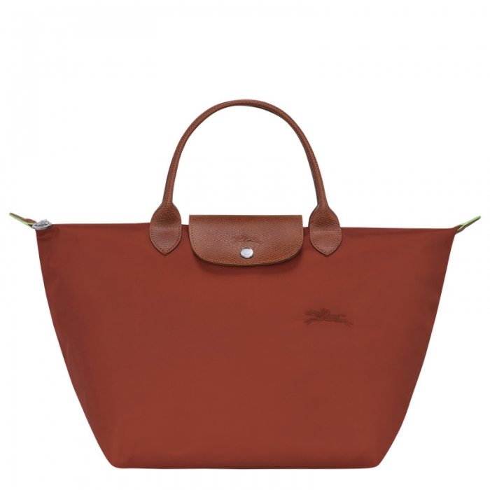 Longchamp Women's Le Pliage Green M Handbag Chestnut - Recycled canvas | Chestnut
