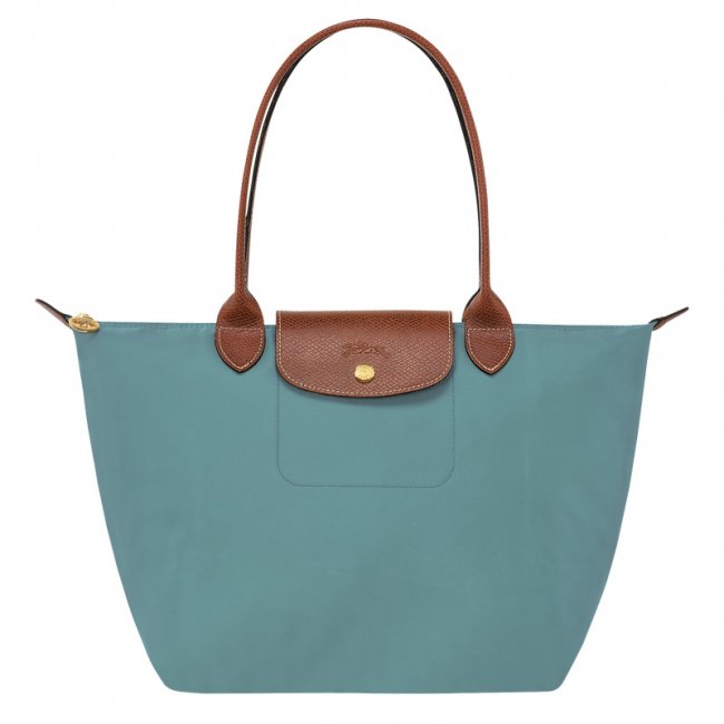 Longchamp Women's Le Pliage Original M Tote bag Eucalyptus - Recycled canvas | Eucalyptus