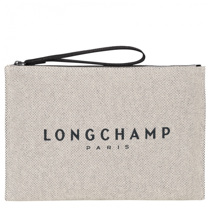 Longchamp Women's Essential Pouch Ecru - Canvas | Ecru