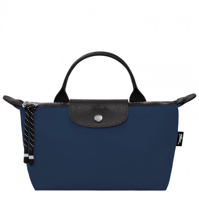 Longchamp Women's Le Pliage Energy Pouch Navy - Recycled canvas | Navy