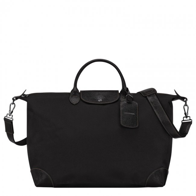 Longchamp Women's Boxford L Travel bag Black - Recycled canvas | Black