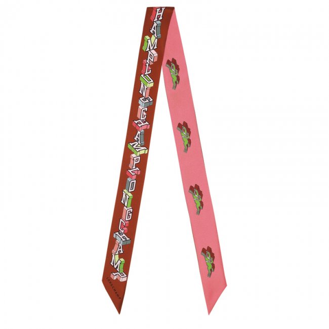 Longchamp Women's University Headband Cognac - Silk | Cognac
