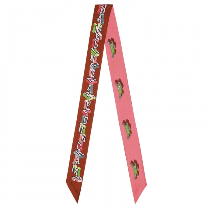 Longchamp Women's University Headband Cognac - Silk | Cognac