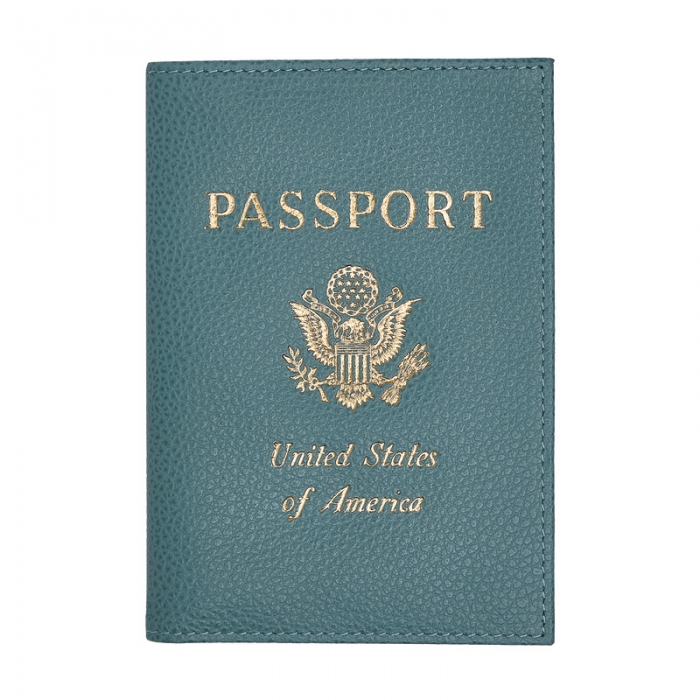 Longchamp Women's Le Foulonné Passport cover Eucalyptus - Leather | Eucalyptus