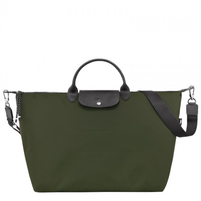 Longchamp Women's Le Pliage Energy L Travel bag Khaki - Recycled canvas | Khaki