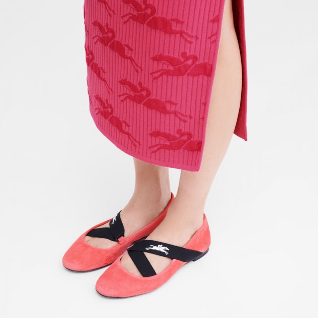 Longchamp Women's Energy Ballerinas Blush - Leather | Blush