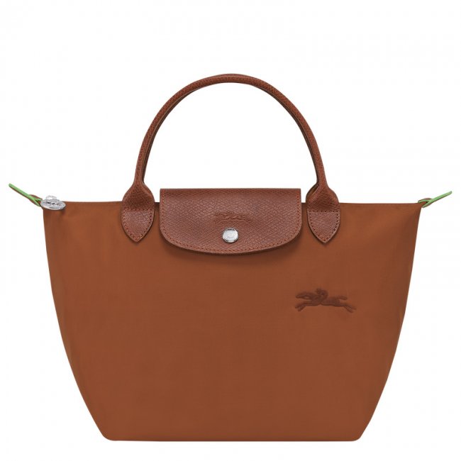 Longchamp Women's Le Pliage Green S Handbag Cognac - Recycled canvas | Cognac