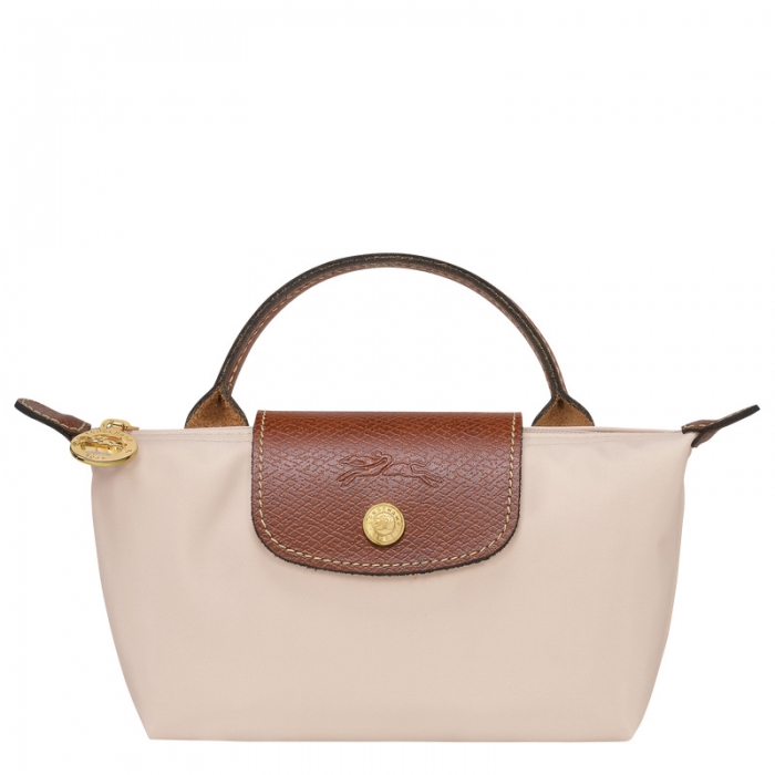 Longchamp Women's Le Pliage Original Pouch with handle Paper - Recycled canvas | Paper