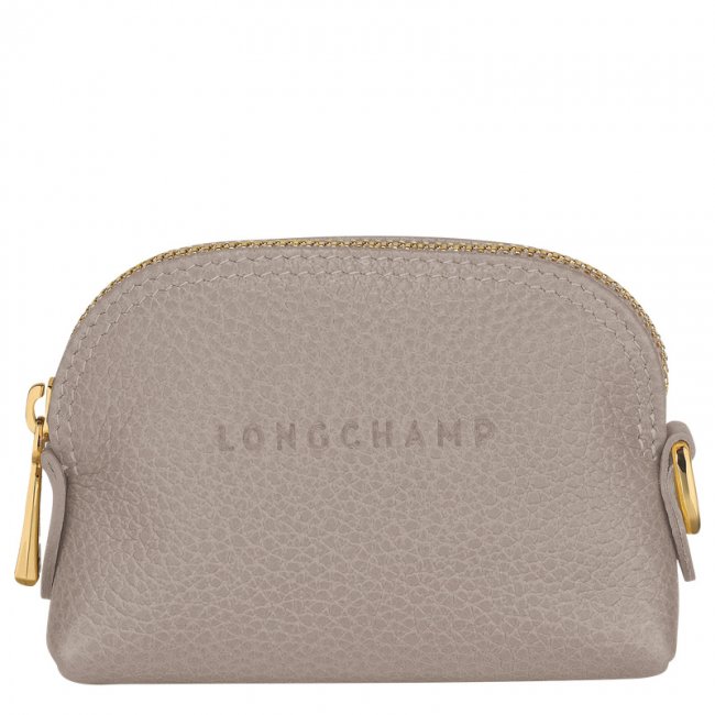 Longchamp Women's Le Foulonné Coin purse Turtledove - Leather | Turtledove