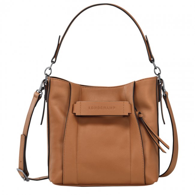 Longchamp Women's 3D S Crossbody bag Natural - Leather | Natural